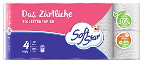 Soft Star Toilettenpapier Das Zärtliche 4-lagig, 10 Rollen