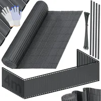 Kesser Balkonverkleidung 90 x 400 cm Anthrazit PVC