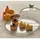 Pasabahce Patisserie aus Glas 32x32x1,5 cm mit Deckel Rund