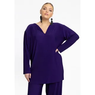 YOEK Tunika Damen Tunika Große Größen lila 46/48