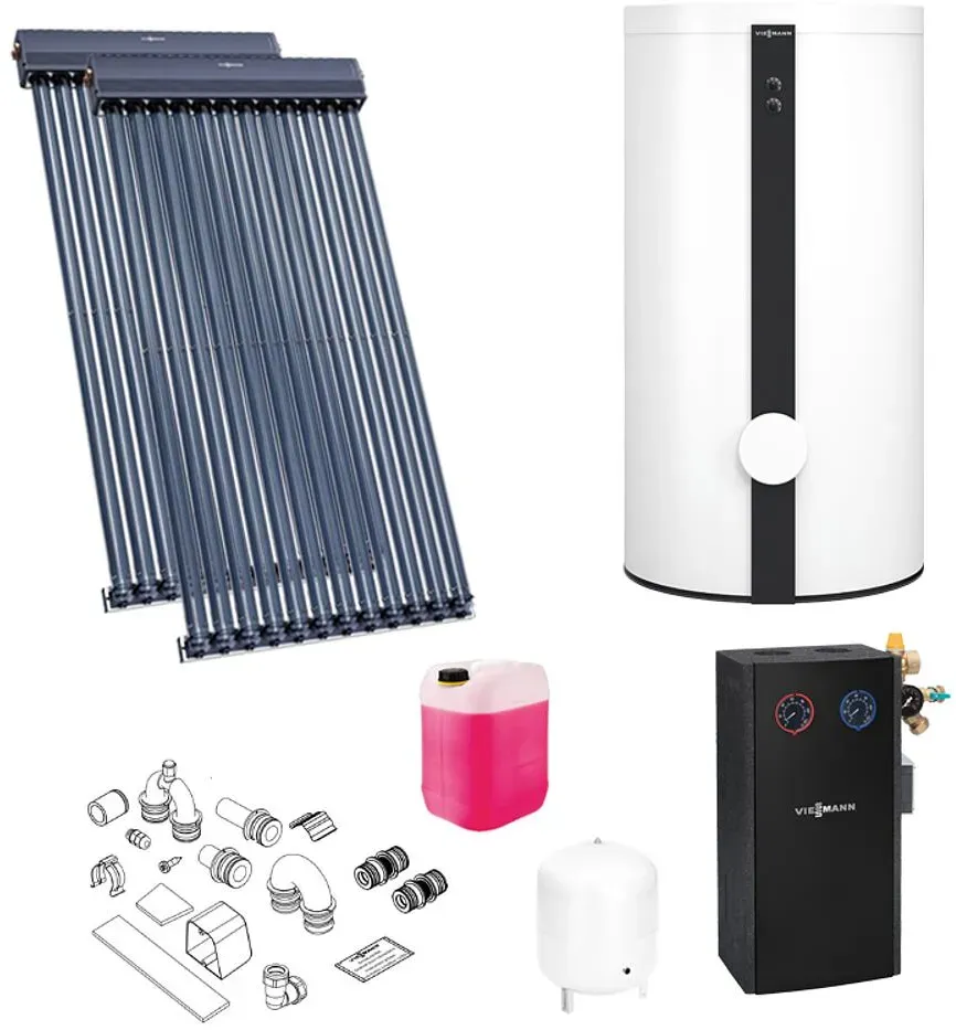 6,98m2 Viessmann Solaranlage Vitosol 300-TM SP3C, 400 L Vitocell 100-W CVB