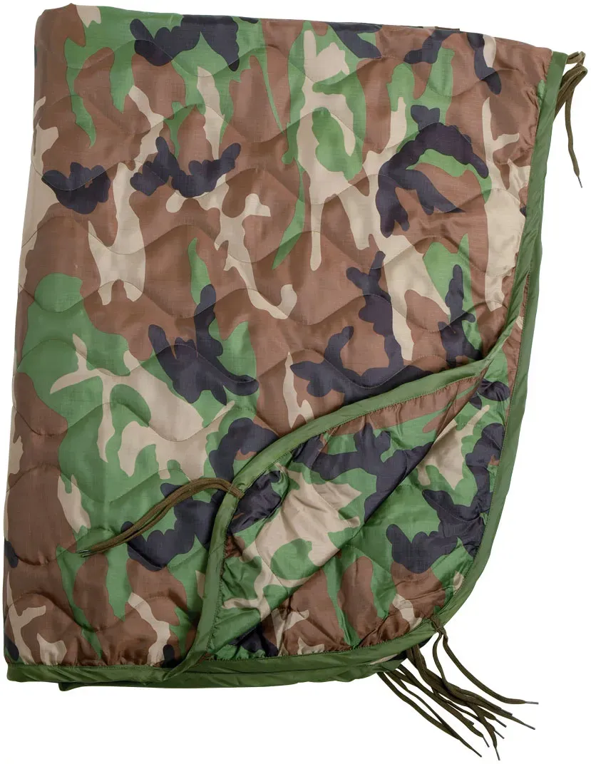 Mil-Tec Poncho Liner, couette couverture - Woodland