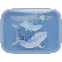 BECKMANN BECKMANN, Brotdose Ocean, für Kinder, mit herausnehmbarer Trennwand, Grundschule Lunchbox, Blue