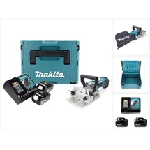 Makita BPJ 180 RFJ Akku Nutfräse 18V + 2x Akku 3,0Ah + Schnellladegerät + Makpac
