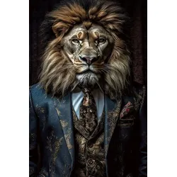 Glasbild LION`S CLUB - bunt