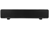 PUSOKEI Soundbar, USB-kabelgebundener 3D-Stereo-Soundbar-Musikplayer, Deep Bass Surround Soundbox, mit 3,5-mm-Audio-Stecker, für PC, Mobiltelefone, Fernseher(schwarz)