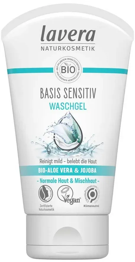 lavera Gesichtsreinigungsgel Basis Sensitiv - Waschgel 125ml