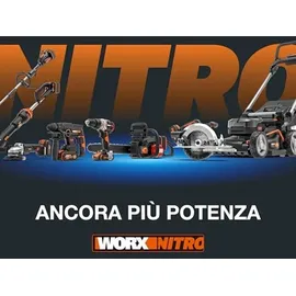 Worx Nitro 18 V (20 V MAX) Akku-Schlagbohrmaschine, PowerShare, bürstenloser Motor, 60 Nm, 13 mm Spannfutter, variable Drehzahlregelung, LED-Licht...
