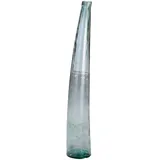 Gilde Vase Corno Petrol aus recyceltem Glas Europäische Herstellung H: 120 cm)
