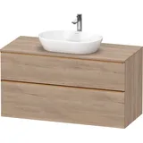 Duravit Waschtischunterschrank wandhängend „D-Neo“ 120 × 66,4 × 55 cm Eiche Marmoriert