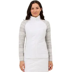 Krimson Klover Hybrid-Winterjacke Switchback weiss/grau Damen