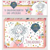 Coppenrath Verlag Einladungskarten - Prinzessin Lillifee (Glitter & Gold) - Einladung