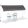 Relaxdays Klemmmarkise 350 x 120 cm grau