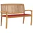 vidaXL Stapelbank 128,5 x 0 x 0 cm Rot