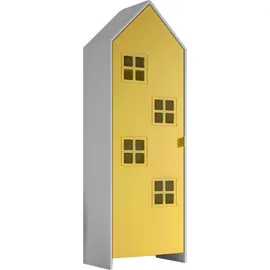 Vipack Kinderkleiderschrank CASAMI BRUGES 3-türig MDF gelb/grün/weiß