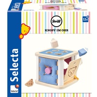 Selecta 64308 - Sortierbox mit 4 Holzklötzchen, 16 cm