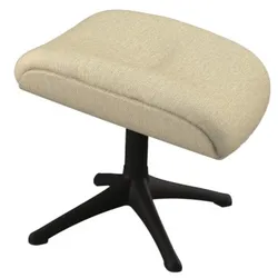 Fußhocker FLEXLUX "More", beige (sandy beige), B:44cm H:39cm T:35cm, 100% Polyester, Hocker, für Beinauflage zur besseren Entspannung, Fuß schwarz