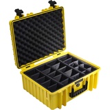 B&W International Outdoor Case Type 6000 gelb + Facheinteilung