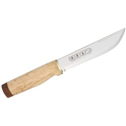 Marttiini Ranger stainless steel/ curly and heat treated birch*/ leather 543015