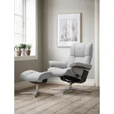 Stressless Mayfair mit Cross Base Rohleder 83 x 102 x 74 cm light grey q2 faron