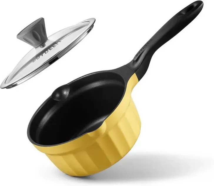 BUYDEEM Gussaluminium-Saucepan mit Antihaftbeschichtung, 1,9 QT
