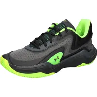 Under Armour Unisex Basketballschuhe Spawn 7 3028461-004 42.5 - Black/HYPER GREEN/Metallic Black - 42.5
