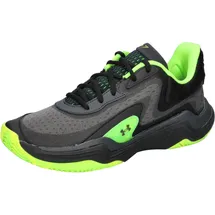 Under Armour Unisex Basketballschuhe Spawn 7 3028461-004 42.5 - Black/HYPER GREEN/Metallic Black - 42.5