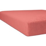 Kneer Spannbettlaken »Nicky-Velours«, flauschig weich und besonders wärmend, rosa