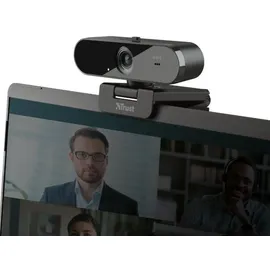 Trust TW-250 QHD Webcam 2560 x 1440 Pixel USB 2.0 Schwarz