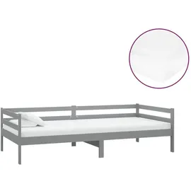 vidaXL Tagesbett 90 x 200 cm Grau