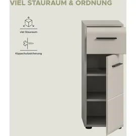 WELLTIME Florenz Unterschrank 30 x 80 x 30 cm beige