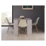 Multifunktionstisch Ausziehbar 51-237x90x78 Cm Hochglanz Weiß – Ben