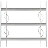 GAH Alberts Alberts® Fenstergitter Secorino Style,ausziehbar,galv.blau verzinkt,HxB-B 450x500-650mm