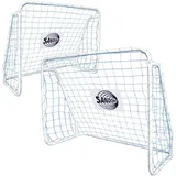 Sandora Fußballtor »Sandora«, (Set, 2 St.), 124x96x61cm Netz blau, 22062