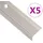 vidaXL Treppenkantenprofile in L-Form 5 Stk. Aluminium 90cm Champagner