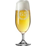 LUXENTU 65. Jubiläum Biertulpe Pilsglas mit Gravur Gläser