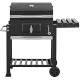 casa.pro Grillwagen Arnad 105x114x47,5cm Schwarz