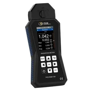PCE Instruments PCE-RAM 100 Geigerzähler Strahlung: Gamma, Alpha, Beta Gammastrahlen