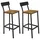 OEM Erlenholzhocker 30 x 40 x 90 cm Schwarz