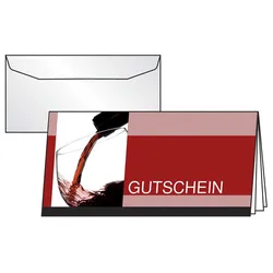 SIGEL Gutscheine Vino Rosso DIN lang