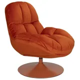 Vintagehaus Loungesessel Retro Drehsessel Beefy orange