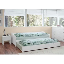 Erst-Holz Sofabett 90 x 200 cm weiß