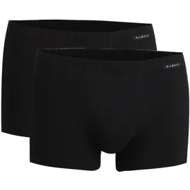 Bugatti Herren Shorts, - FLEXCITY, Boxer Pants, Stretch Cotton, Schwarz 2XL