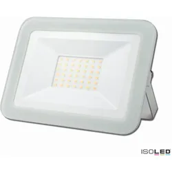 ISOLED LED Fluter PAD 30W, IP65, SMD, Alu-Druckguss, weiß, 30W 4000K 3120lm 120°, 100cm Kabel (offen) ISO-115109