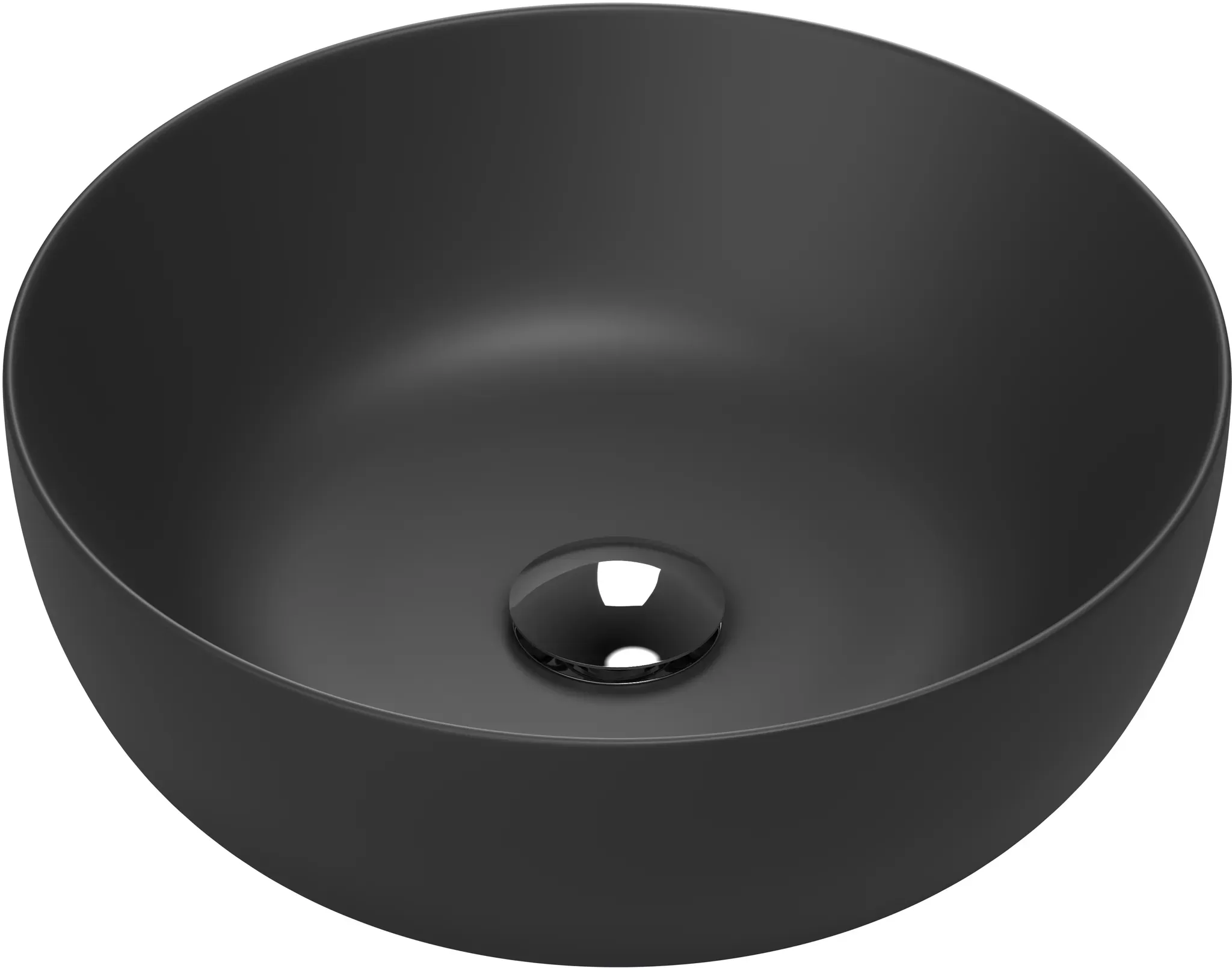 Thebalux Verona Aufsatzwaschtisch - schwarz matt