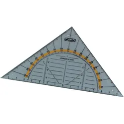 herlitz Geometrie-Dreieck klein transparent