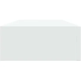 vidaXL Wandregal mit Schublade 60 x 23,5 x 10 cm Weiß