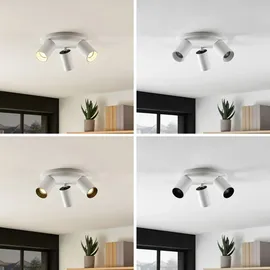 ARCCHIO Brinja 3-flg. rund Aluminium weiß