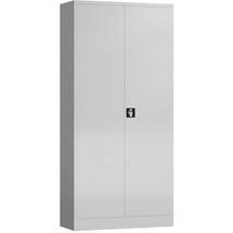 Classix Stahlschrank X-530340 lichtgrau 92,0 x 42,0 x 194,5 cm, aufgebaut