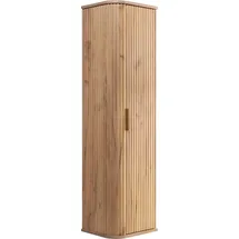 Rodan Hochschrank 139 x 35,5 x 31,5 cm Braun/Gold Holz